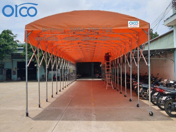 Mobile sliding canopy