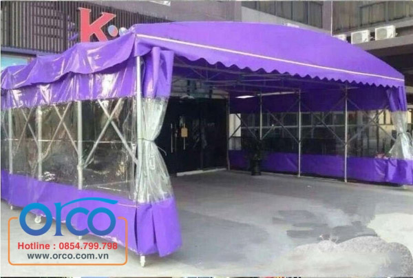 Mobile sliding canopy