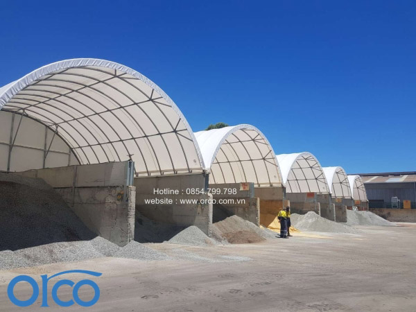 Dome tarp shed