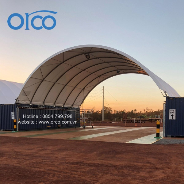 Dome tarp shed