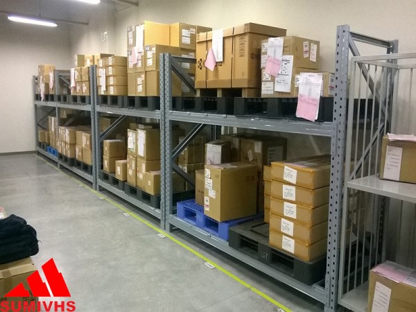 Shelves for spare parts
