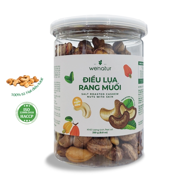 Salted roasted cashews nuts 250g