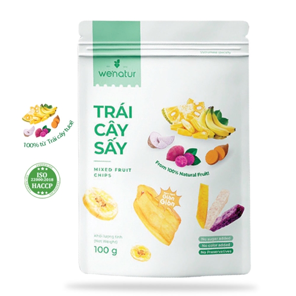 Mixed fruit chips 100g