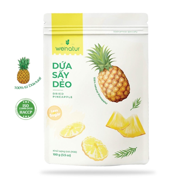 Soft dried pineapple 100g