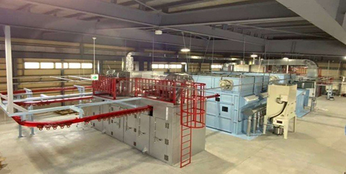 Cleansing and drying section