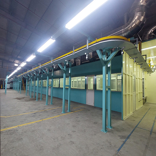 Powder coating and drying line
