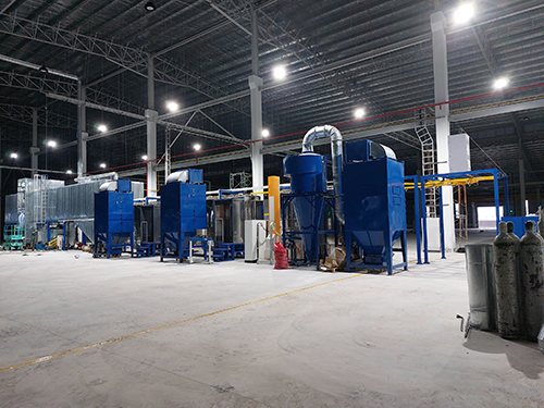 Powder coating and drying line