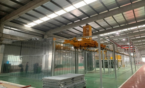 Powder coating and drying line