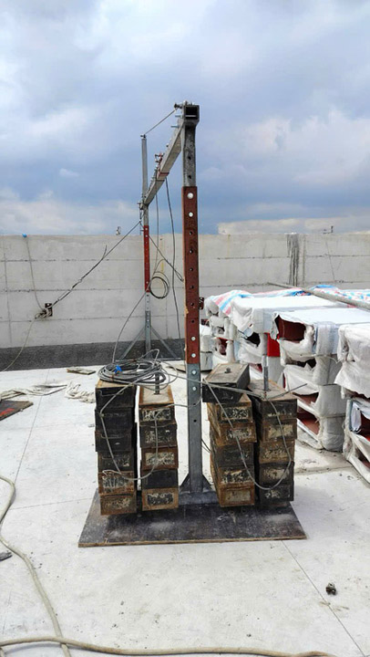Construction gondola lift rental and installation