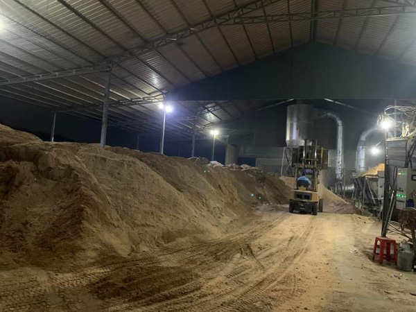 Sawdust charcoal