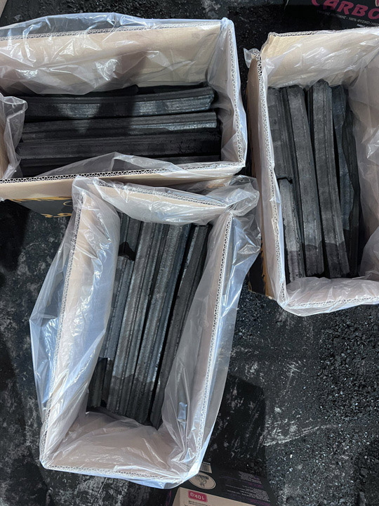 Sawdust charcoal