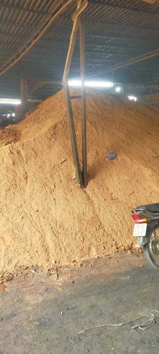 Sawdust charcoal