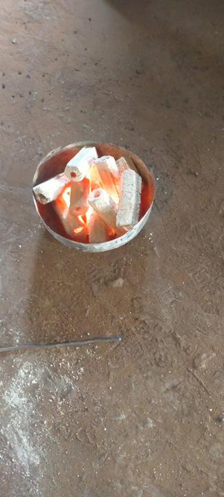 Sawdust charcoal