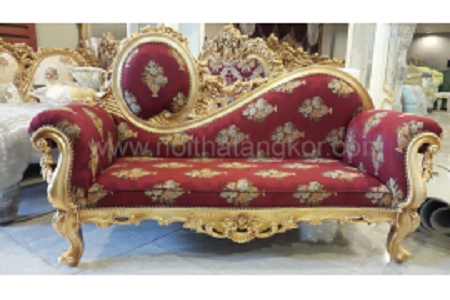 Gold coated table and chair