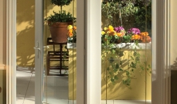 Glass aluminum door