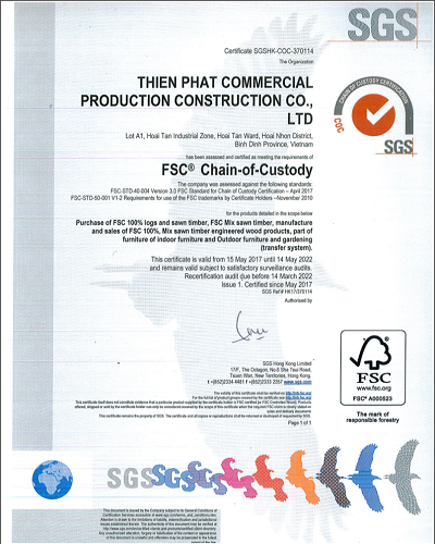SGS certificate