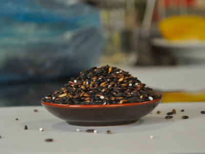 Violet blutinous rice