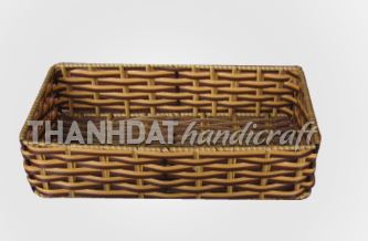 Bamboo and rattan tray