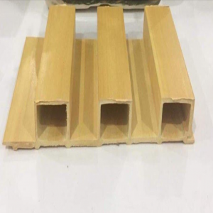 Faux wood light yellow cladding sheet