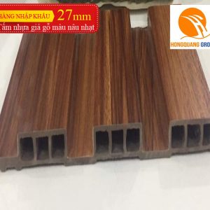 Faux wood orange cladding sheet