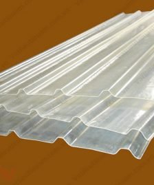 Transparent square wave composite sheet