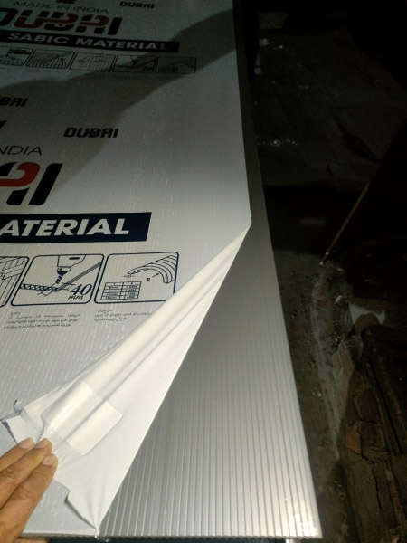 Polycarbonate roofing sheet