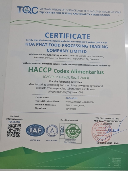 Hoa Phat Food - Hoa Phat Food Processing Trading Company Limited ...