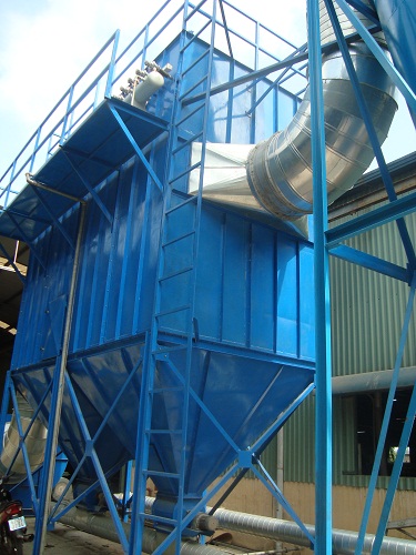 Industrial dust treatment system