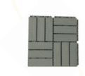 Wood decking tile