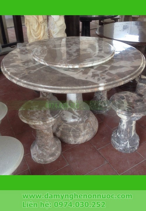 Fine art stone tables and chairs set