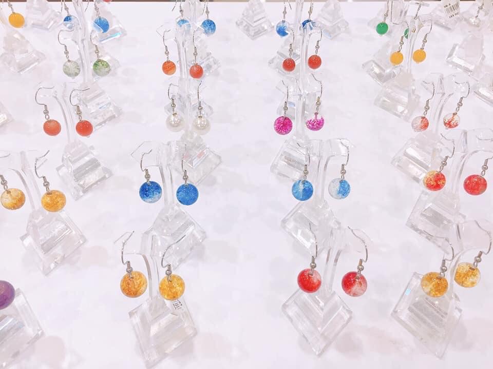 Stone earrings