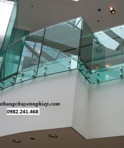 Glass banister