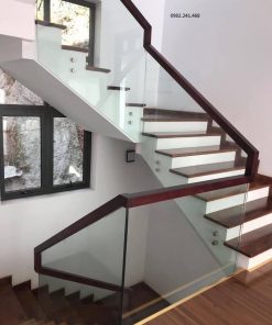 Glass stairs