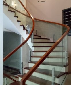 Glass stairs