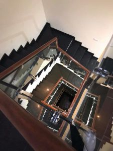 Glass stair