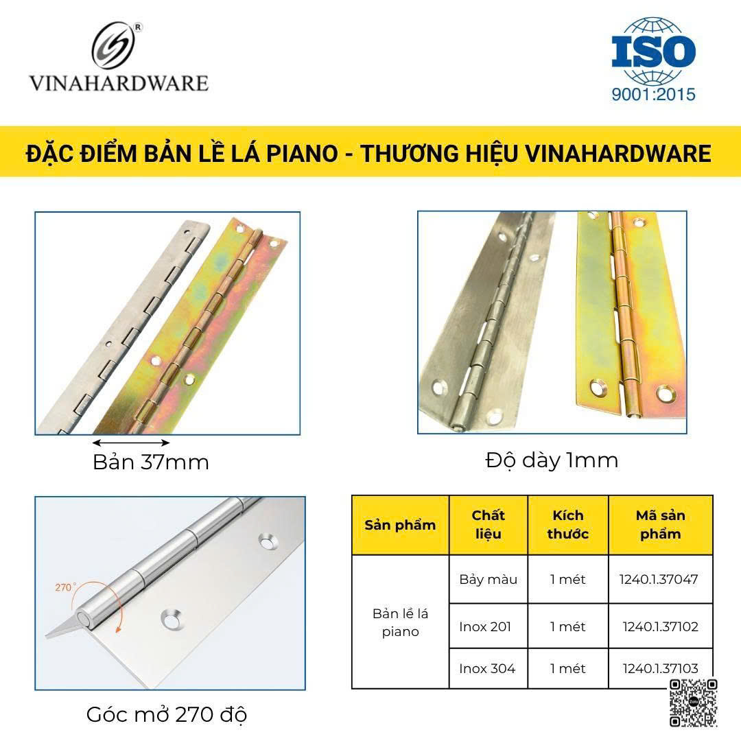 VINAHARDWARE Piano Leaf Hinges