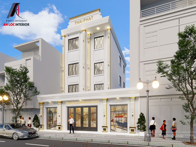Office town architectural design