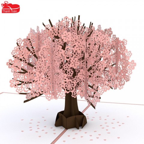 Cherry blossom 3D card