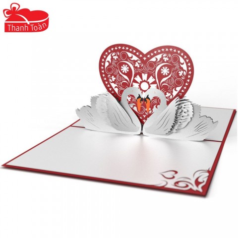 Swan 3D card