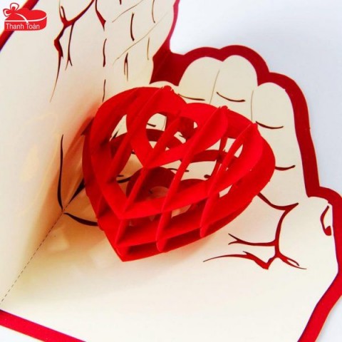 Heart 3D card