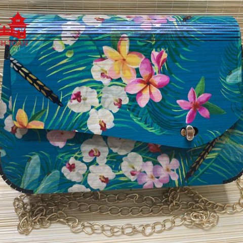 Wooden handbag