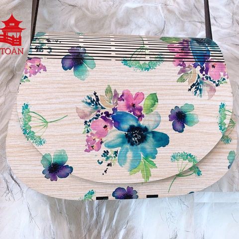 Wooden handbag