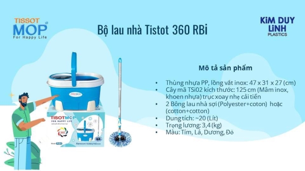 360 spin mop set
