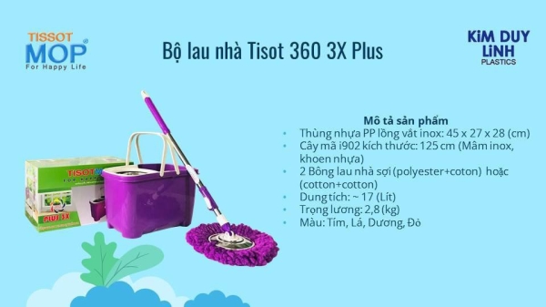 360 spin mop set