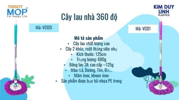 360 spin mop