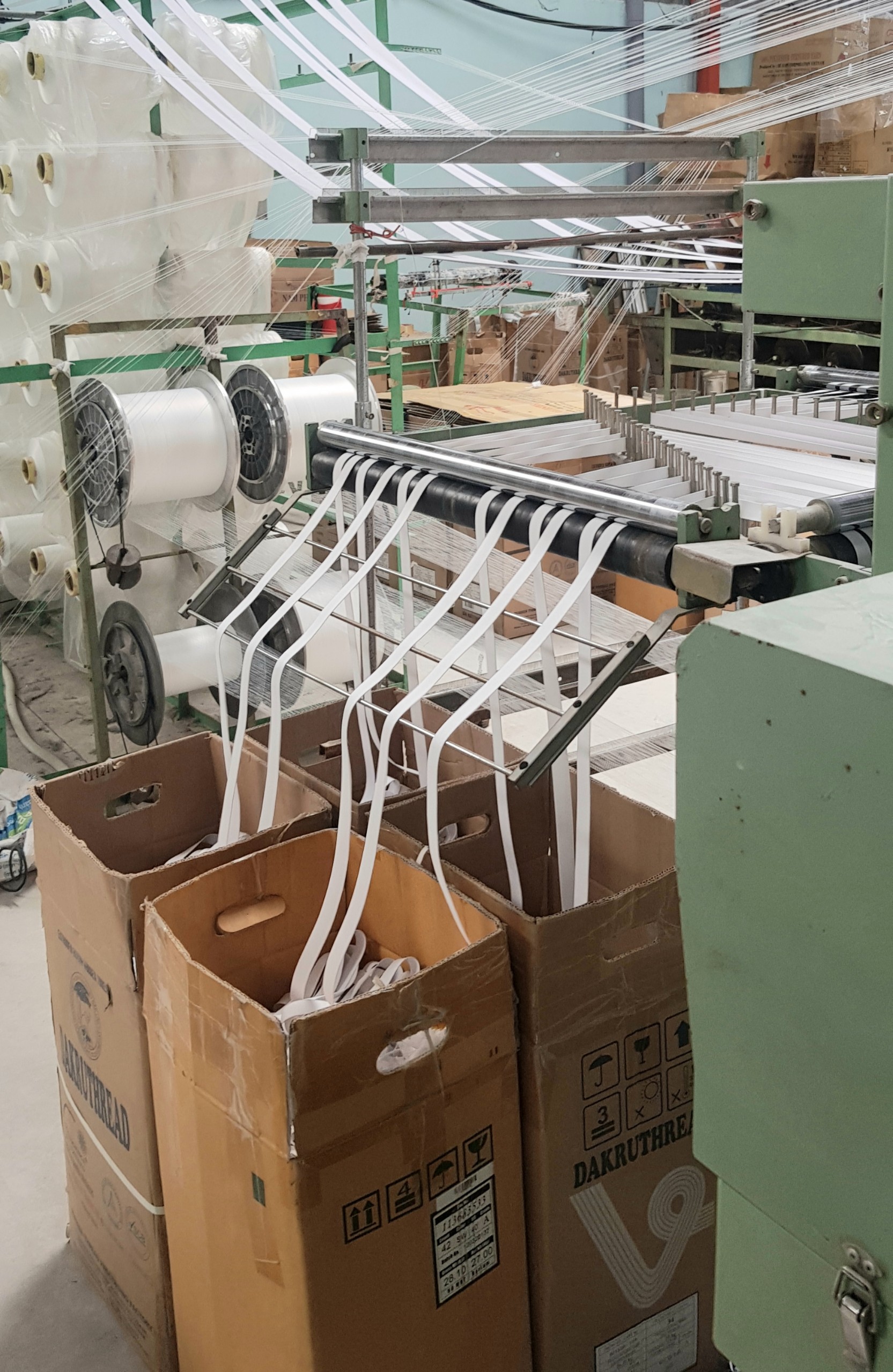 Woven elastic machine