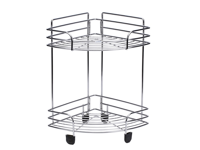 Corner shower rack