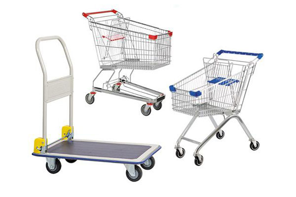 Stainless steel shopping cart