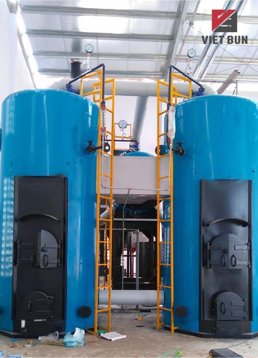Waste fabric fired boiler