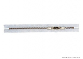 Metal zipper